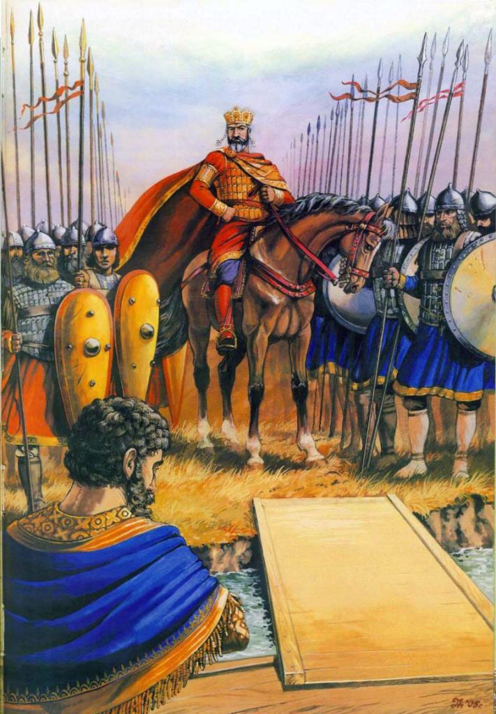 Artist's impress of Emperor Basil II