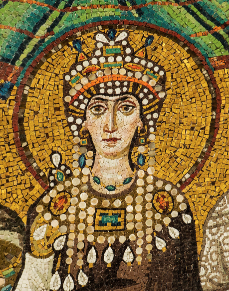Mosaic image of the Empress Theodora.