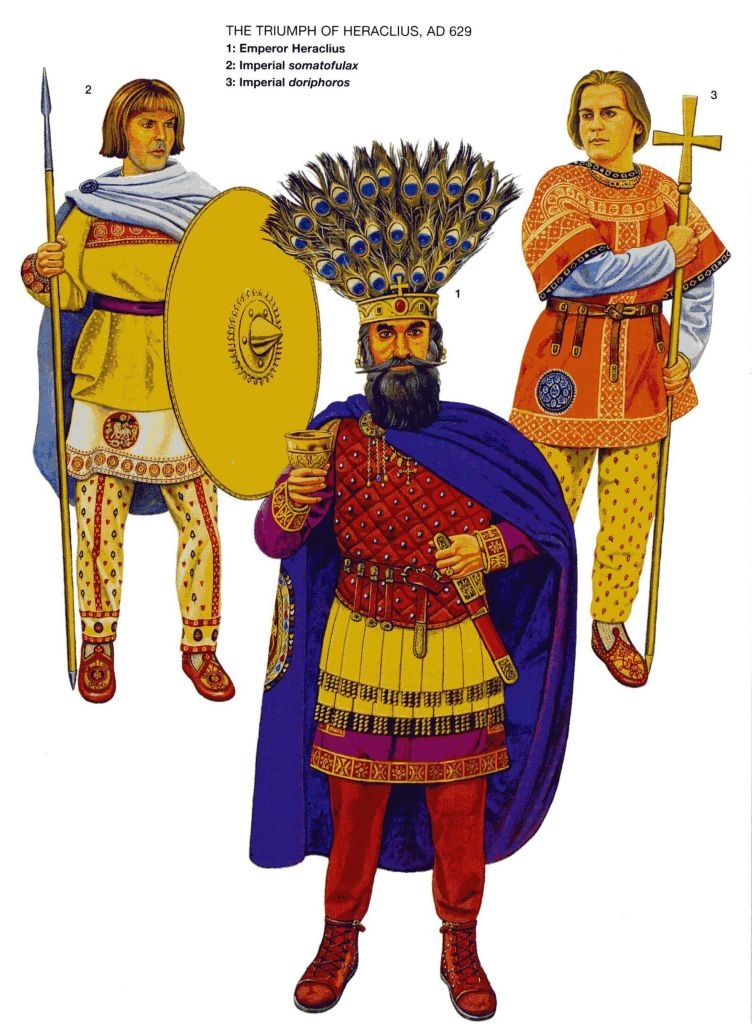 Emperor Heraclius after his triumph over the Sassanids.